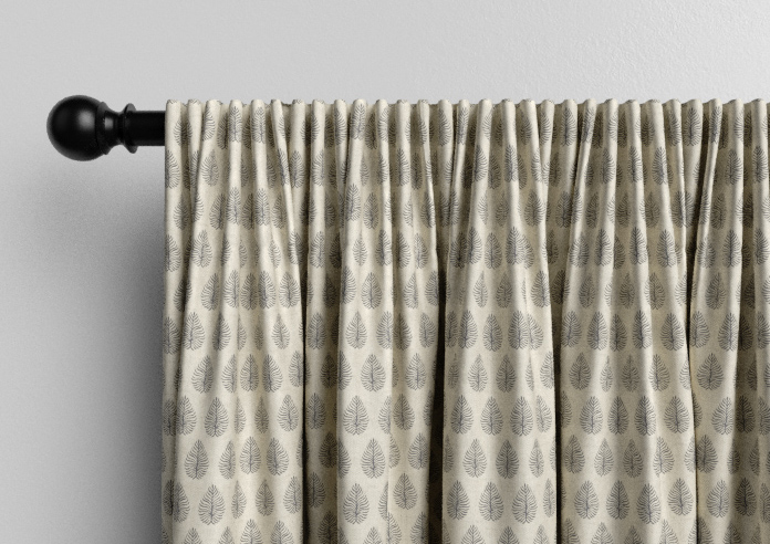 Emily Bond Jaipur, Charcoal - Made to Measure Curtains - Image 9